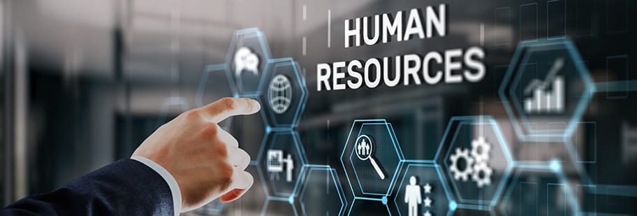 Human Resources trends on a screen board